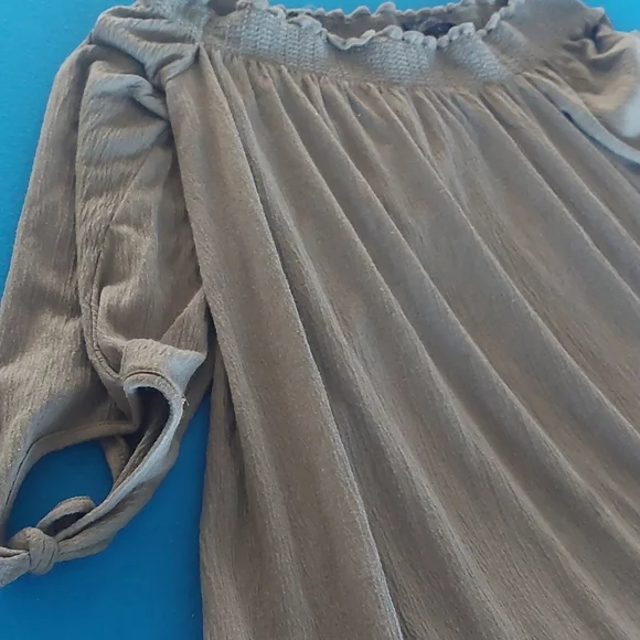 Jessica Simpson Bohemian Off Shoulder Mini Dress Size L - Picture 6 of 10